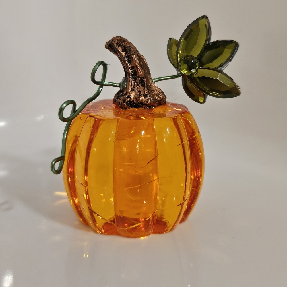 PUMPKIN Figurine 2 1/4"H by Ganz Crystal Expressions